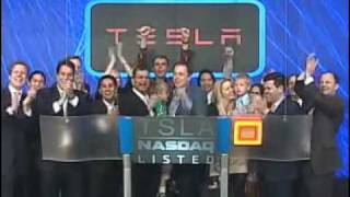 Tesla Motors Opens  Nasdaq  Trileynet [upl. by Hauser241]