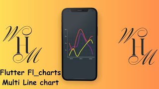 Flutter flchart  Flutter multi line chart multi line graph [upl. by Airottiv]