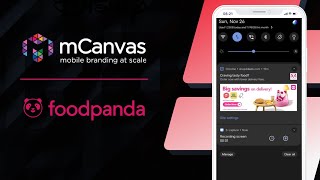 mCanvas Storytelling Ads  Foodpanda  October  Singapore  Push Notifications [upl. by Avron]