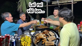 Hoon mang da heo từ Hàn qua nướng chảo BUỔI TỐI LAI RAI VÀI LON BIA Quê Tôi 109 [upl. by Nedia]