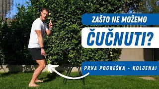 Čučanj  Prva pogreška korekcija i pravilan početak [upl. by Nylecyoj]