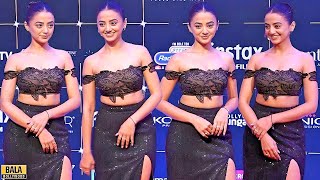 Helly Shah Looks Divine In Black Off Shoulder Outfit at Bollywood Hungama OTT India Fest 2024 [upl. by Notnil]