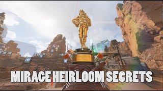 ALL Mirrage heirloom animations Including secret ones  Apex legends [upl. by Pansy450]