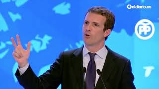 Pablo Casado nuevo presidente del Partido Popular quotEl PP ha vueltoquot [upl. by Riancho76]