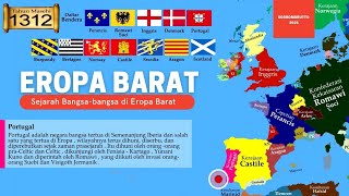 Peta Timeline Sejarah Eropa Barat dari Kekaisaran Romawi ke Uni Eropa 1  2021 Masehi [upl. by Nordine459]