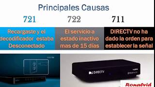 Restablecer la señal de Directv COD 721771 Y 761 Tutoriales Informatica 1 [upl. by Anam]