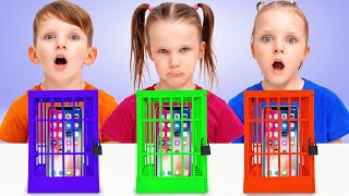 Learn Rules of Conduct in Mobile Phone Jail with Kids [upl. by Aluin753]