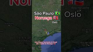 São Paulo  Noruega 🇳🇴 Um fascinante voo do Brasil até Oslo capital norueguesa [upl. by Shirah]