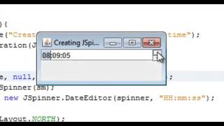 Creating JSpinner Component with time [upl. by Gayelord]