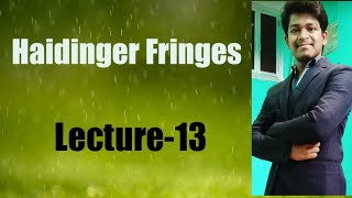 Haidinger fringes Waves amp Optics Lecture13 [upl. by Ibrad]