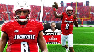 Lamar Jackson Goes Back To Louisville  College Football 25 Road To Glory [upl. by Eelsnia]