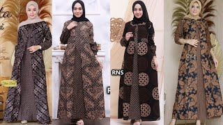 Model Gamis Batik Kombinasi Terbaru [upl. by Lurette]