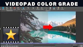 VideoPad Color Grade Tutorial [upl. by Aiuqal272]