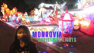 Monrovia Christmas Lights Are So Awesome Driving Around on Christmas Eve  Los Angeles California [upl. by Leeland695]