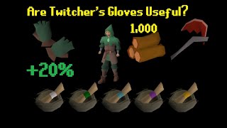 Are Twitchers Gloves Useful From Forestry OSRS [upl. by Tracy]