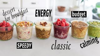 OVERNIGHT OATS  the 6 BEST types for easy healthy breakfasts [upl. by Marigolda]