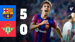 BARÇA 50 BETIS  LALIGA 202324 MD5 [upl. by Gregg]