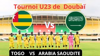 TOGO vs ARABIE SAOUDITE  Tournoi U23 de Doubaï   Avant match [upl. by Esilanna]