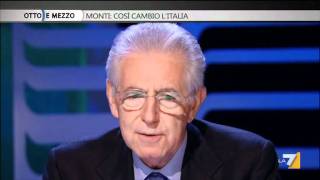 Monti a OttoeMezzo Posso chiederle se lei è Massone [upl. by Say497]