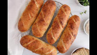 Sourdough Sandwich Rolls Hoagies [upl. by Manheim833]