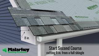 How to Install Laminate Architectural Shingles by Malarkey Roofing Products [upl. by Yartnoed667]