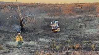 Houston firefighters continue to battle wildfires in Texas Panhandle [upl. by Orian537]