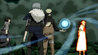 Only Naruto Sage Mode Able Attack Jinchuriki Obito  Naruto and Tobirama Rasengan Raijin Combo [upl. by Ennayoj]