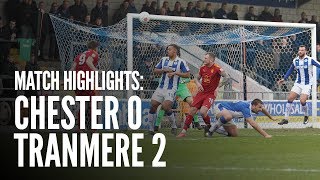 Match Highlights  Chester FC 0  2 Tranmere Rovers [upl. by Ayhtnic]