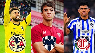 10 FICHAJES en la Liga MX Diego Rossi Maxi Araujo Mateus Doria Los millonarios se mueven [upl. by Aihsoek]