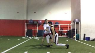 Partner Perturbation Eccentric Isometric Lunge [upl. by Housen]