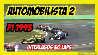 AUTOMOBILISTA 2  COURSE F1 93  INTERLAGOS 30 LAPS LIVE PS5 FR [upl. by Maxama414]