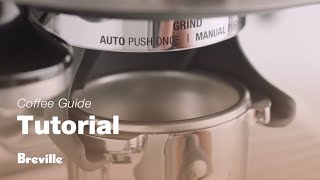 The Barista Pro™  A quick and easy guide on how to manually dose your coffee  Breville USA [upl. by Yejus]