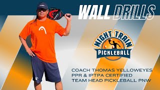 Pickleball Wall Drills [upl. by Anitnauq256]