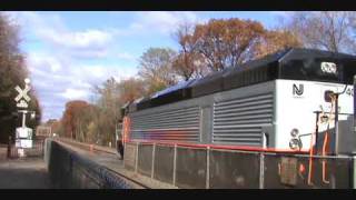 Double Headed NJT Trains 1111 amp 1110 PL42AC 4025 and NJT 4108 [upl. by Micco257]