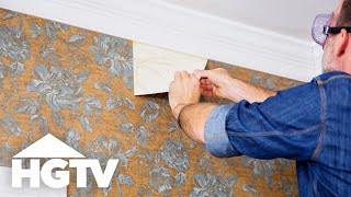 How to Remove Wallpaper  HGTV [upl. by Elstan796]