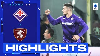 FiorentinaSalernitana 21  Jovic wins it for Fiorentina Goals amp Highlights  Serie A 202223 [upl. by Eenahc]