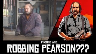 RDR2 EASTER EGG ROBBING PEARSON AT HIS NEW SHOP IN RHODES [upl. by Itnava716]