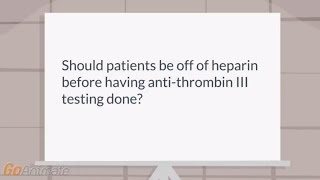 Can heparin lower the antithrombin III levels [upl. by Anaxor766]