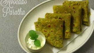 How to make Avocado paratha Avocado paratha recipe [upl. by Rayna]