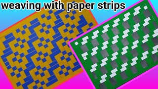 2 paper weaving tutorial weaving with paper strips paper mat paper craft ideas weaving paper [upl. by Mcintosh393]