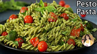 Pasta in Pesto Sauce  How To Make Pesto Pasta  Creamy Pesto Pasta [upl. by Dagmar]