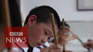 Chinese caligraphy When children forget how to write  BBC News [upl. by Aneleh]