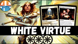 NEW MONO WHITE BUILD IS INSANE  MTG Arena Standard [upl. by Nosdrahcir]