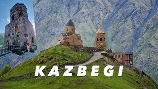 Gergeti Trinity Church Kazbegi Georgia  Day 2  Kazbegi Tour  Travel Vlog Part1 [upl. by Aenitsirhc71]