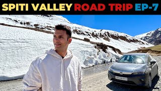 SPITI VALLEY Road Trip In Honda City 2024  Kaza To Losar Snow Drive  Most Dangerous Roads  EP 7 [upl. by Eamanna]