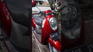 Modifikasi Scoopy warna merah candy [upl. by Rehpoitsirhc]