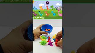 Numbers amp Counting  10 Little Dinosaurs song toddlerlearning funlearning shorts [upl. by Tully]