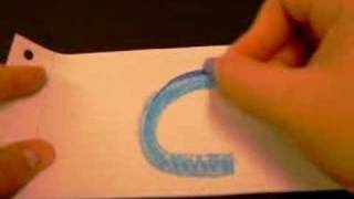 How to Draw 3D Letters quotCquot [upl. by Eelsha]