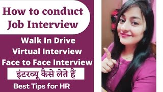 Job Interviews  How to conduct Interview इंटरव्यू कैसे लेते हैं  hr interview readytogetupdate [upl. by Airdnala588]