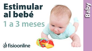 5 ejercicios para ESTIMULAR A MI BEBÉ de 1 a 3 MESES [upl. by Halbeib303]